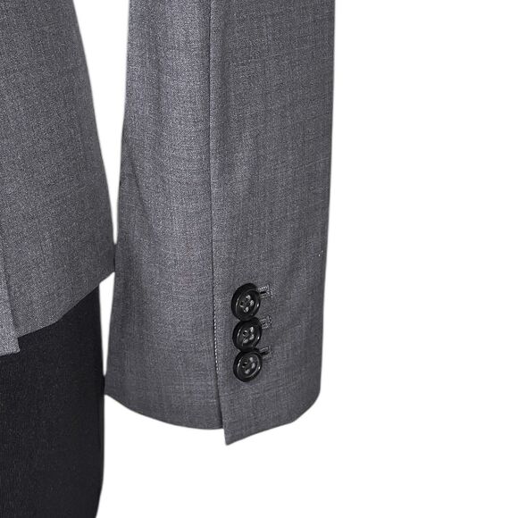 Banana Republic Women's Blazer Gray Wool Stretch Office Business Suit Jacket 6 - Picture 10 of 10